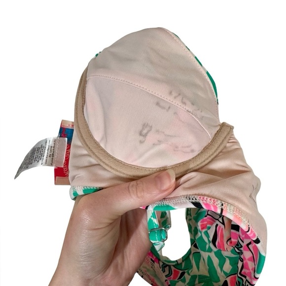 Mara Hoffman Cosmic Fountain Long Line Underwire Cami Bikini Top - Picture 9 of 12